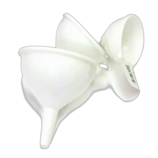 Cooking Concepts Funnel Set of 3 Sizes White Plastic