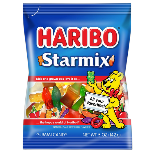 HARIBO Gummi Candy, Starmix, 5.6 Oz Bag (Pack of 12)