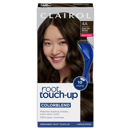 Clairol Root Touch-Up by Nice'n Easy Permanent Hair Dye, 4A Dark Ash Brown Hair Color, Pack of 1