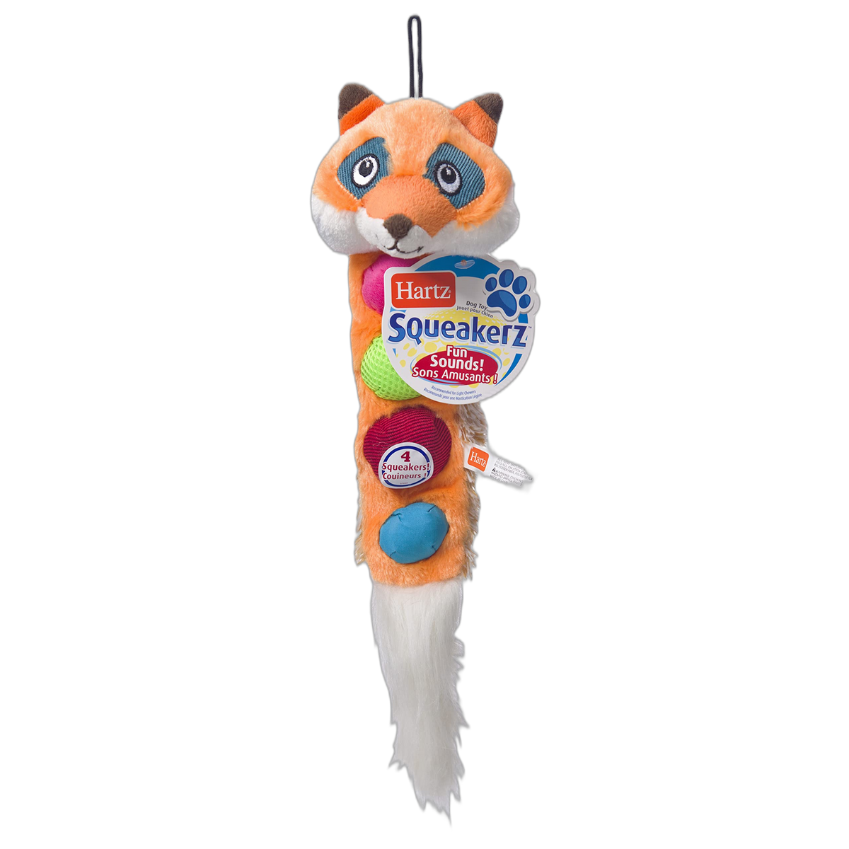Hartz Squeakerz Stuffing-Free Plush Woodland Animal Dog Toy
