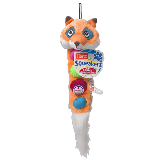 Hartz Squeakerz Stuffing-Free Plush Woodland Animal Dog Toy