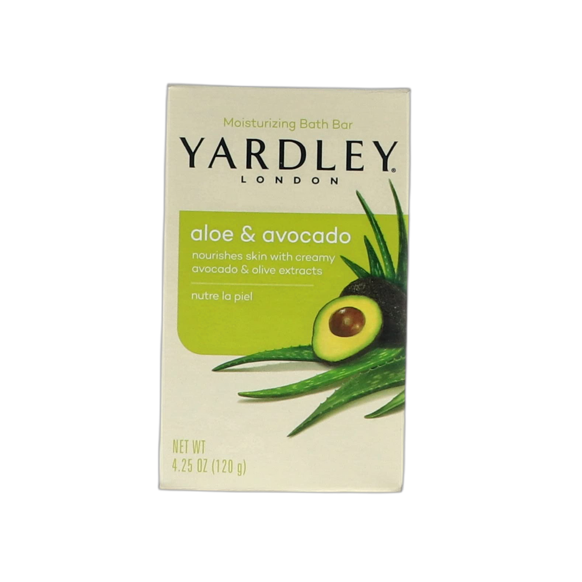 Yardley London Aloe and Avocado Naturally Moisturizing Bath Bar 4.0 oz (Pack of 10)