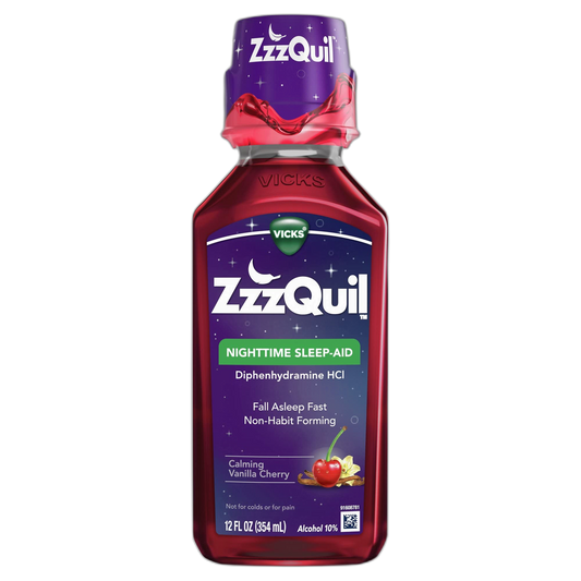 ZzzQuil, Calming Vanilla Cherry, 12oz Each (Pack of 2)