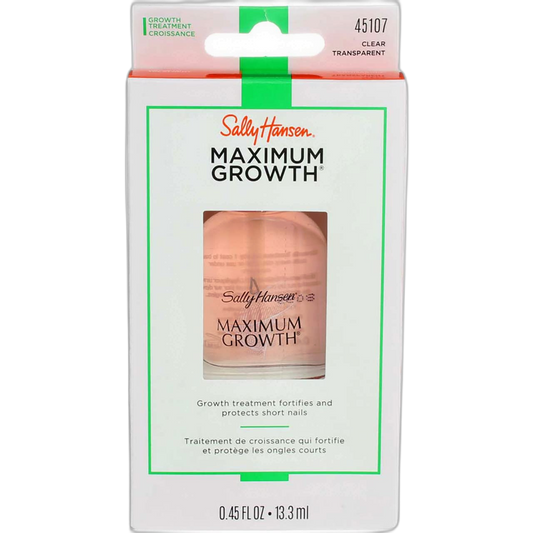 Sally Hansen Maximum Growth Treatment Clear 0.45 Ounce (13.3ml) (2 Pack)