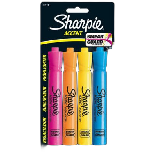 25174PP 4-Pack Major Accent Highlighters - Quantity 6