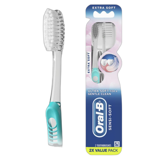 Oral-B, SensiSoft Toothbrushes Ultra Soft, 2 Count
