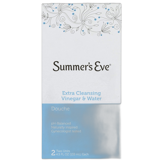 Summer's Eve Douche | Extra Cleansing Vinegar & Water | 2-4.5 Fluid Ounces Each | Pack of 5 | pH Balanced & Gynecologist Tested