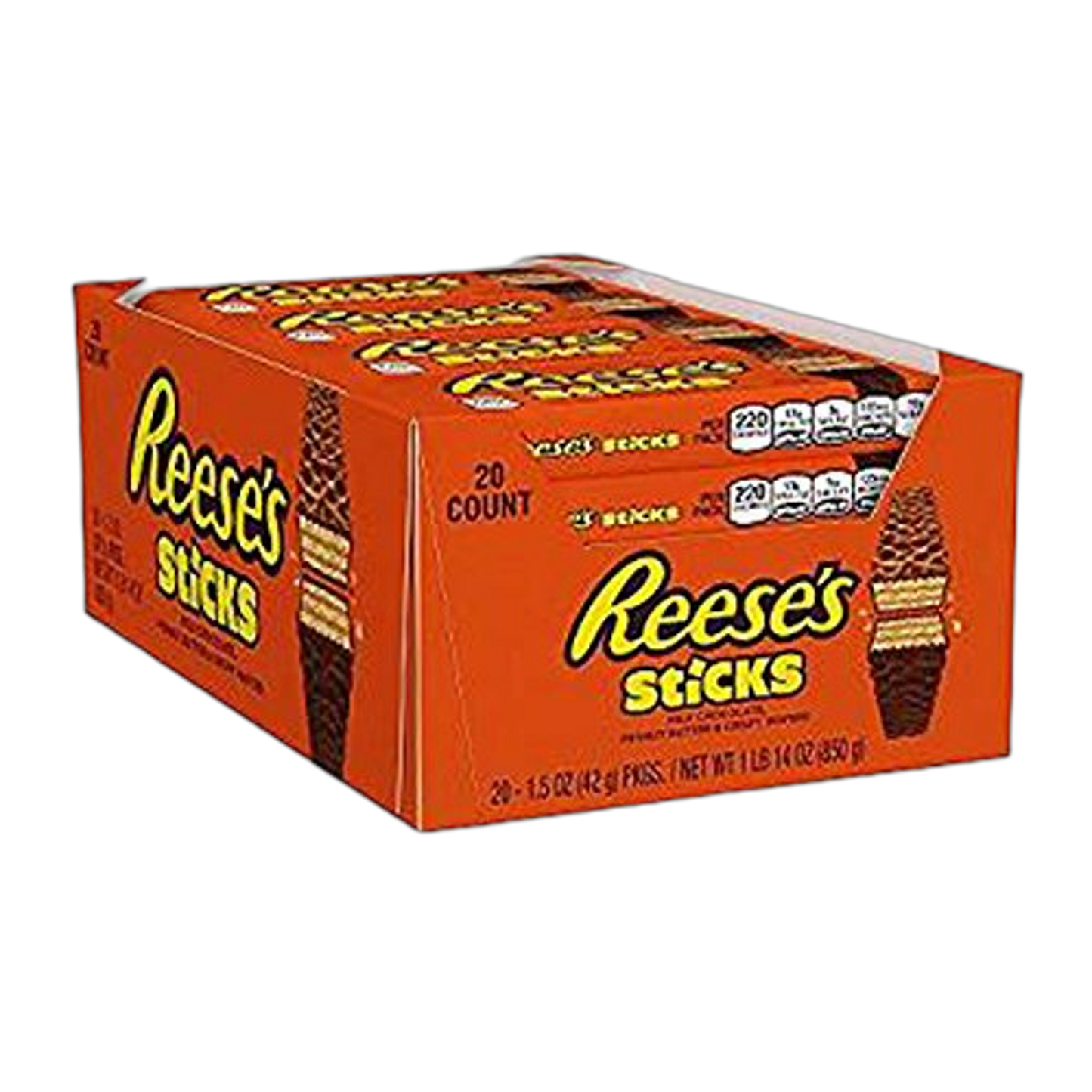 Product Of Reeses, Sticks Peanut Butter Bars, Count 20 (1.5 oz) - Chocolate Candy / Grab Varieties & Flavors