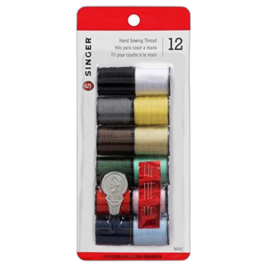 Singer 12pk with Threader - Assorted Colors