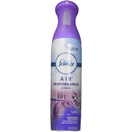 Febreze Air - Air Freshener Spray - Mediterranean Lavender - Net Wt. 8.8 OZ (250 g) Per Bottle - Pack of 3 Bottles
