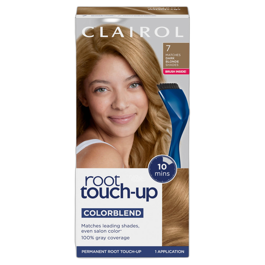 Clairol Root Touch-Up by Nice'n Easy Permanent Hair Dye, 7 Dark Blonde Hair Color, Pack of 1