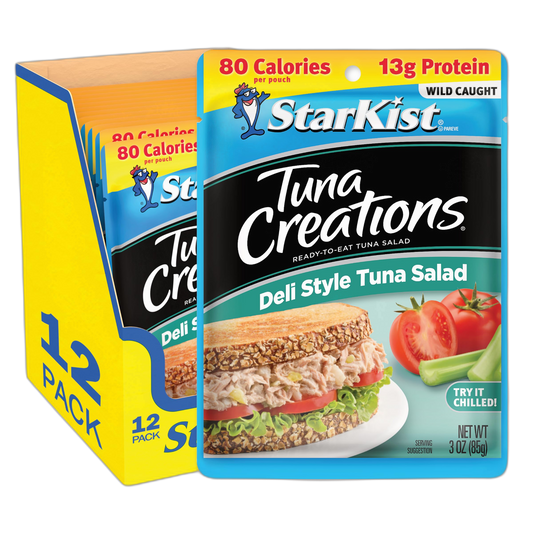 StarKist Tuna Creations Deli Style Tuna Salad, 3 oz, Pack of 12