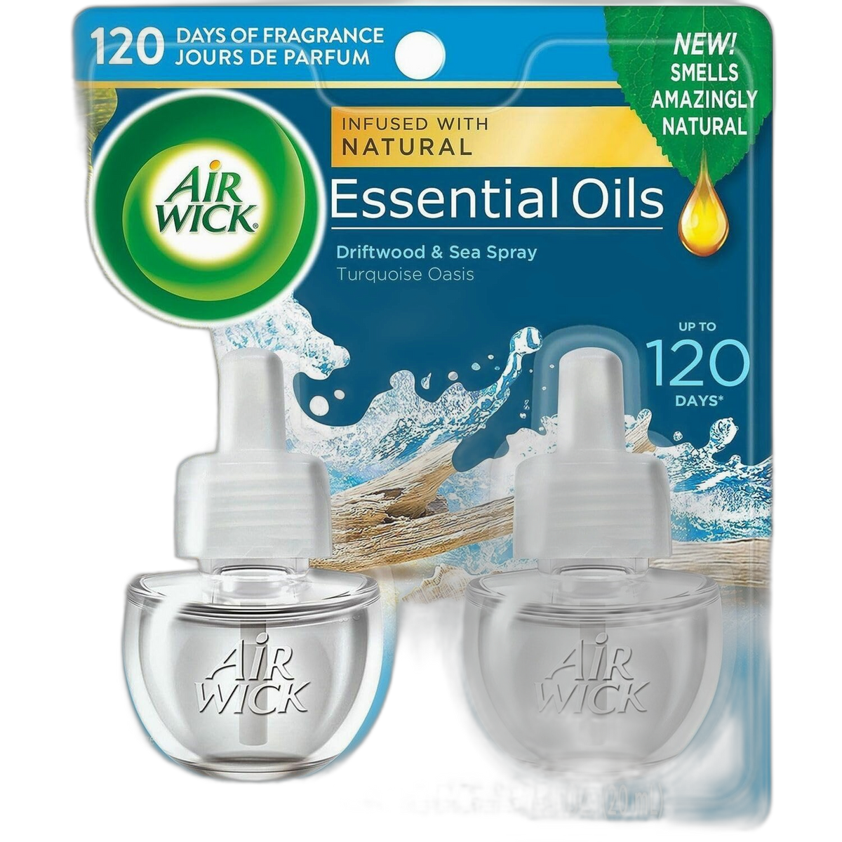 Airwick 91109 Airwick Scntd Oil Warmer Refill, 2/.67oz., Turquoise Oasis