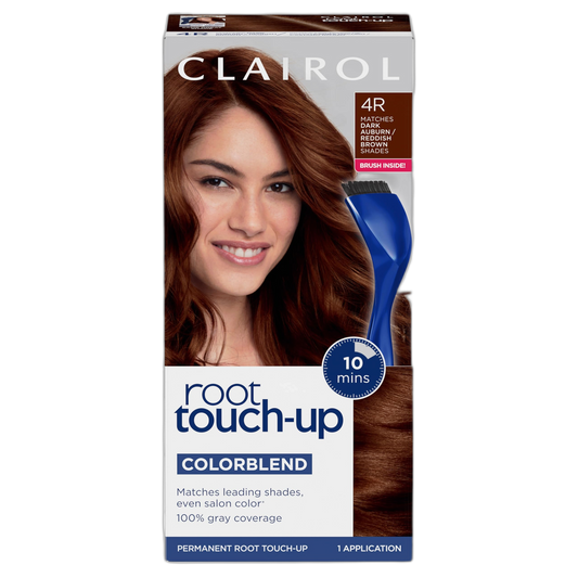 Clairol Root Touch-Up by Nice'n Easy Permanent Hair Dye, 4R Dark Auburn/Reddish Brown Hair Color, Pack of 1