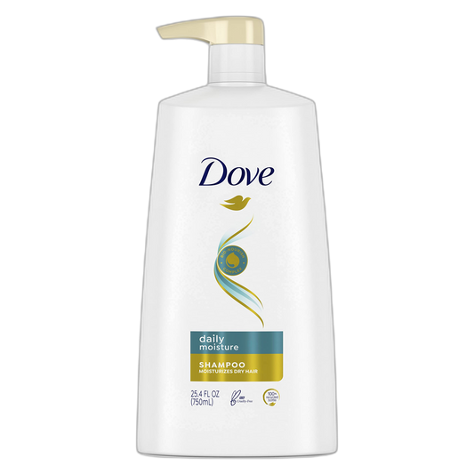 Dove Moisturizing Shampoo with Pump for Dry Hair Daily Moisture with Bio-Nourish Complex for Manageable and Silky Hair 25.4 oz