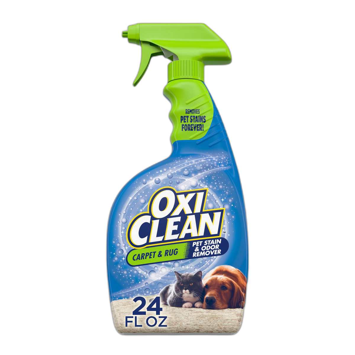 OxiClean Carpet and Rug Cleaner, Pet Stain and Odor Remover Spray, 24 fl oz