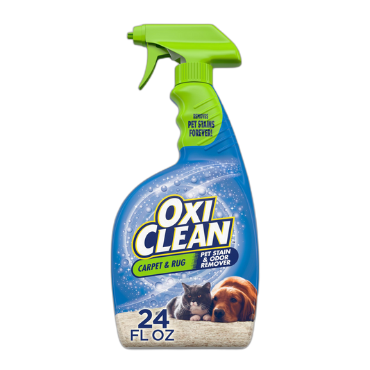 OxiClean Carpet and Rug Cleaner, Pet Stain and Odor Remover Spray, 24 fl oz