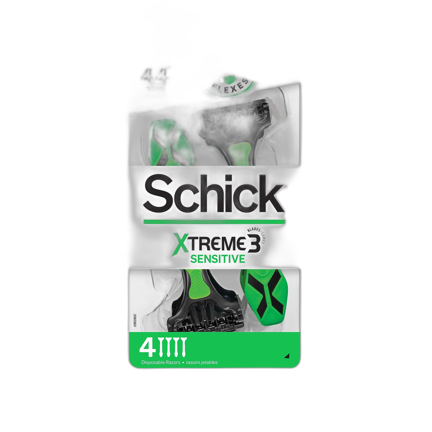 Schick Xtreme 3 Sensitive Skin Disposable Razors for Men, Disposable Razors, 4 Count (Pack of 3 ), Packaging May Vary