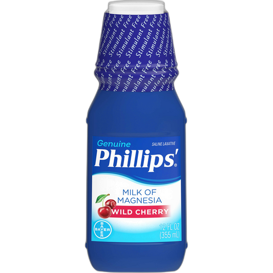 Phillips' Milk of Magnesia Liquid Wild Cherry - 12 oz, Pack of 3
