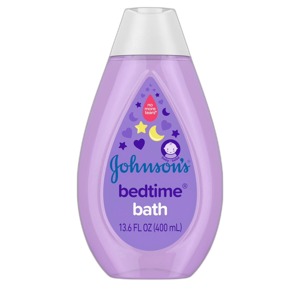 Johnson's Baby TearFree Bedtime Bath with Soothing NaturalCalm fl., Purple, Aromas, 13.6 Fl Oz (Pack of 3)