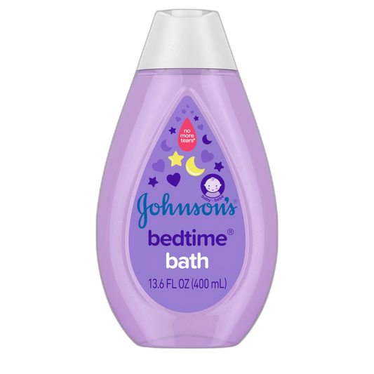 Johnson's Baby TearFree Bedtime Bath with Soothing NaturalCalm fl., Purple, Aromas, 13.6 Fl Oz (Pack of 3)