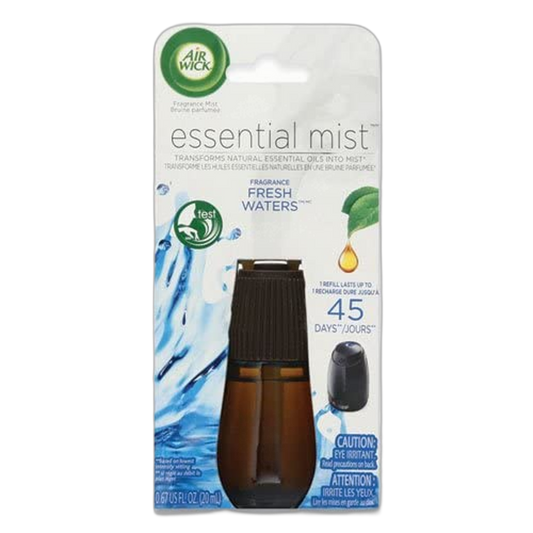 Air Wick Essential Mist Fragrant Mist Diffuser Refill, Fresh Water Breeze 0.67 oz (Pack of 6)