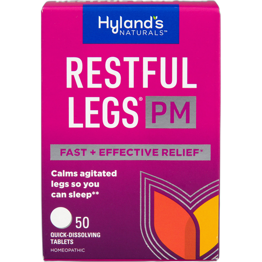 Hyland's Restful Legs PM, Nighttime Formula, Calms Agitated Legs so You Can Sleep, 50 Quick Dissolving Tablets