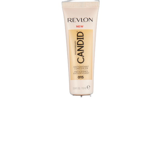 Revlon Concealer Stick, PhotoReady Candid Face Makeup with Anti-Pollution & Antioxidant Ingredients, Longwear Medium-Full Coverage Infused with Caffine,Natural Finish,Oil Free,015 Light, 0.34 Fl Oz