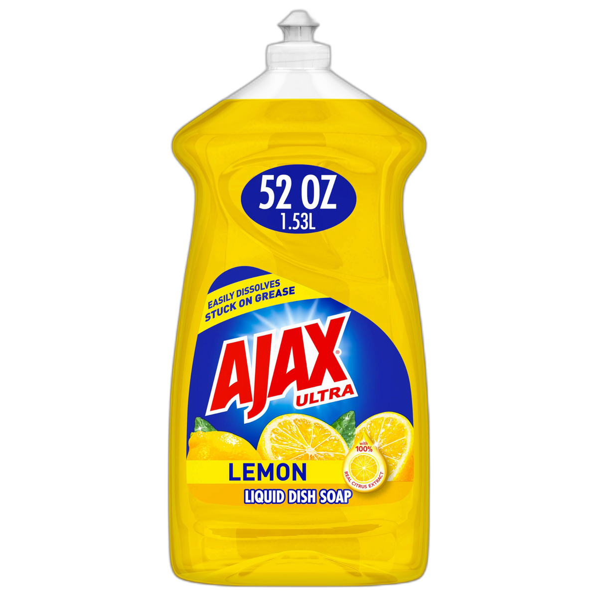 Ajax Ultra Super Degreaser Dish Soap, Lemon Scent, 52 fl. oz. (149861)