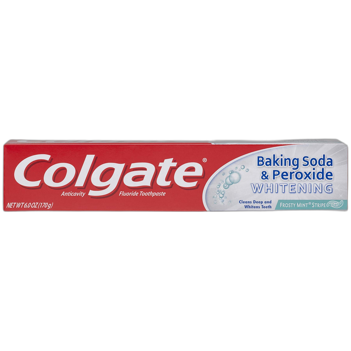 Colgate Baking Soda and Peroxide Whitening Toothpaste, Frosty Mint, 6 Ounce