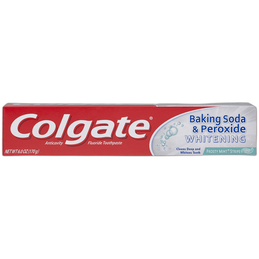 Colgate Baking Soda and Peroxide Whitening Toothpaste, Frosty Mint, 6 Ounce