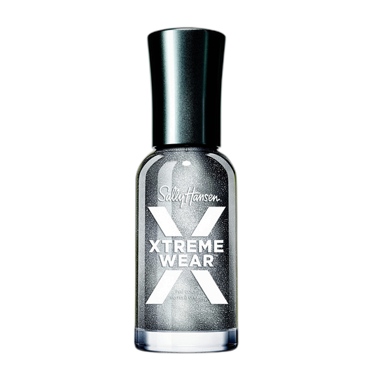 Sally Hansen Xtreme Wear Nail Polish, Streak-Free, Shiny Finish, Long-Lasting Nail Color, Silver Storm, 0.12 fl oz
