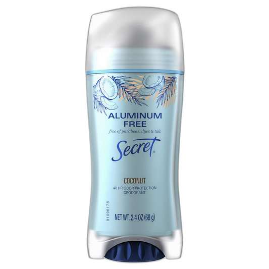 Secret Aluminum Free Deodorant for Women, Coconut 2.4 oz, Pack of 12