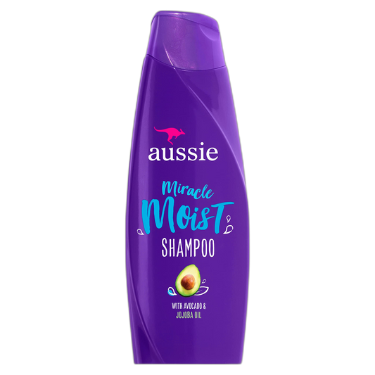 Aussie Paraben-Free Miracle Moist Shampoo for Dry Hair, Avocado & Jojoba, 360ml, Pack of 6