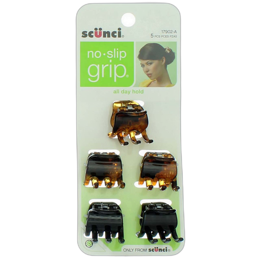 SCUNCI J GRIP CLIP 5 PK