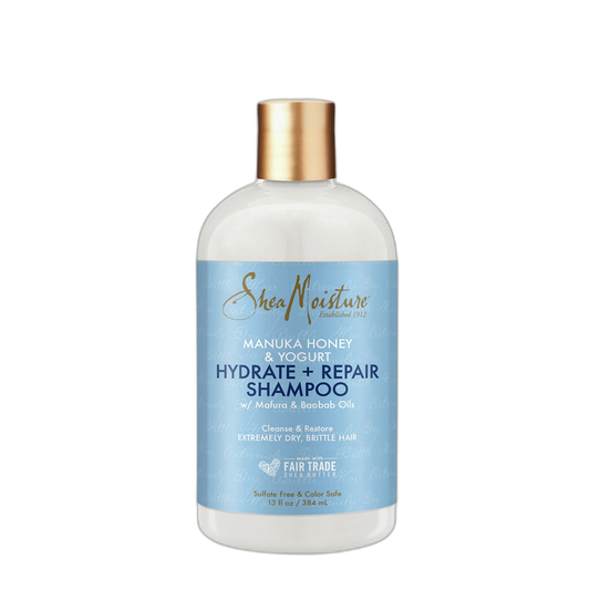 SheaMoisture Shampoo Hydrate and Repair for Damaged Hair with Manuka Honey and Shea Butter 13 oz