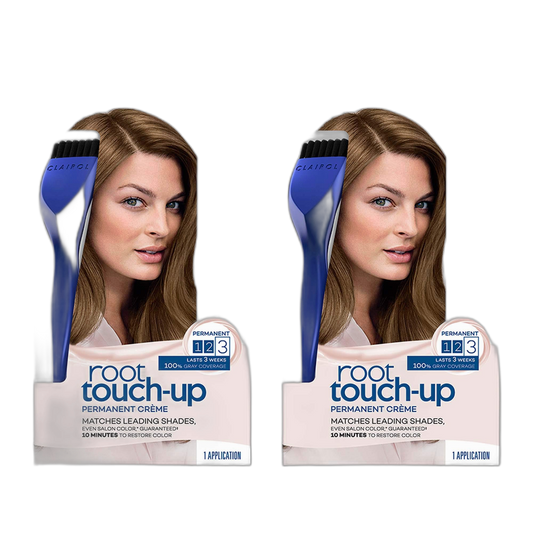 Clairol Root Touch-Up by Nice'n Easy Permanent Hair Dye, 6A Light Ash Brown Hair Color, 2 Count