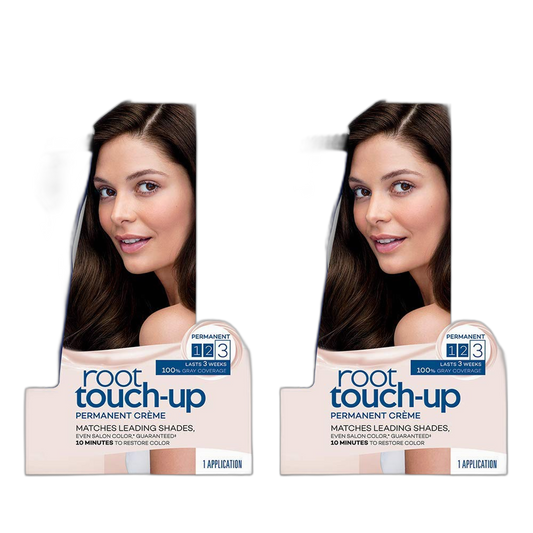 Clairol Root Touch-Up by Nice'n Easy Permanent Hair Dye, 4 Dark Brown Hair Color, 2 Count