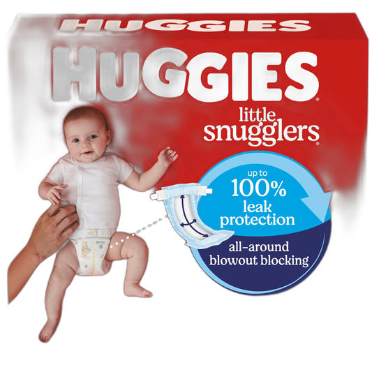 Huggies Size 2 Diapers, Little Snugglers Baby Diapers, Size 2 (12-18 lbs), 84 Count, Packaging May Vary