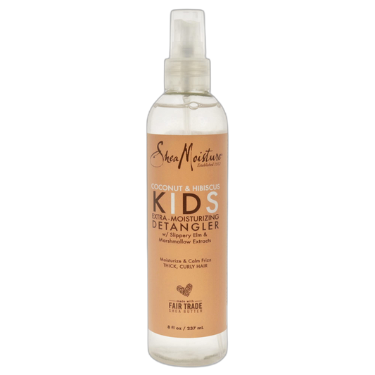 Sheamoisture Kids Extra Moisturizing Detangler for Curly Hair Coconut and Hibiscus Kids Detangler with Shea Butter 8 oz
