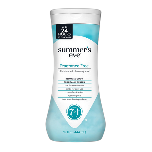 Summer's Eve Fragrance Free Gentle Daily All Over Feminine Body Wash, Removes Odor, Feminine Wash pH Balanced, 15 fl oz