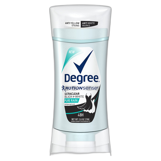 Degree Women UltraClear Antiperspirant Deodorant Black+White Pure Rain 2.6 oz