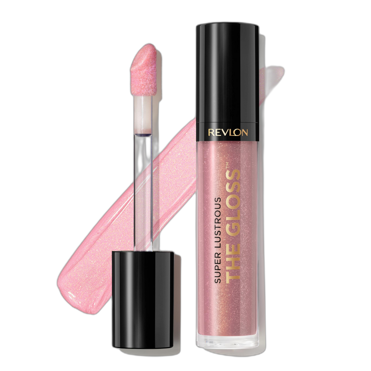 Revlon Super Lustrous Lip Gloss, Non-Sticky, Hydrating, High Shine Finish, 203 Lean In, 0.13 oz