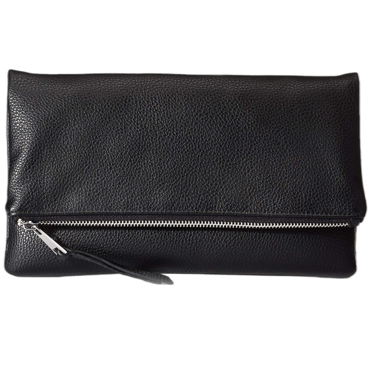 The Drop Women's Southampton Zipper Foldover Clutch, Black, One Size