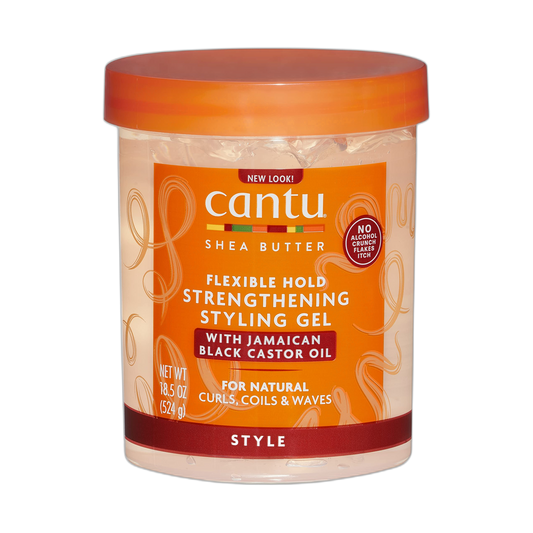 Cantu shea butter maximum hold strengthening styling gel with jamiaican black castor oil, 18.5 Ounce