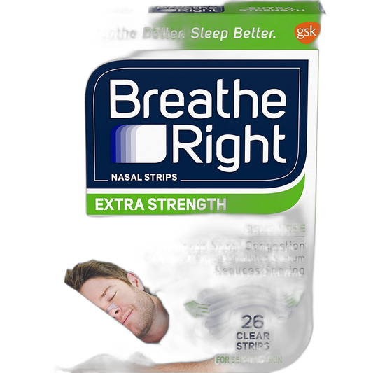 Breathe Right Extra Strength Clear Drug-Free Nasal Strips for Congestion Relief, 78 Count