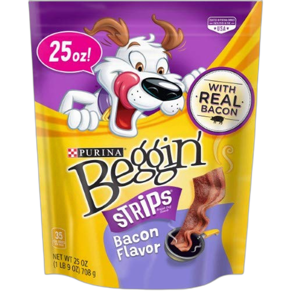 Purina Beggin' Strips - Bacon Flavor 25 oz - Pack of 22
