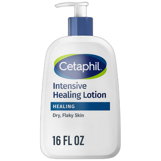 Cetaphil Intensive Healing Lotion with Ceramides 16 Oz For Dry, Rough, Flaky Sensitive Skin 24-Hour Hydration Fragrance, Paraben & Gluten Free