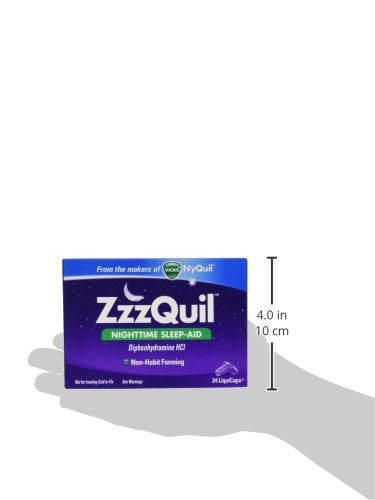 Vicks ZzzQuil Nighttime Sleep-Aid Liquicaps 24 Count
