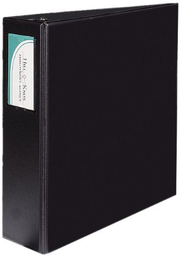 Avery Durable View 3 Ring Binders, 4" One Touch EZD Rings, 1 Black Binder (08802)